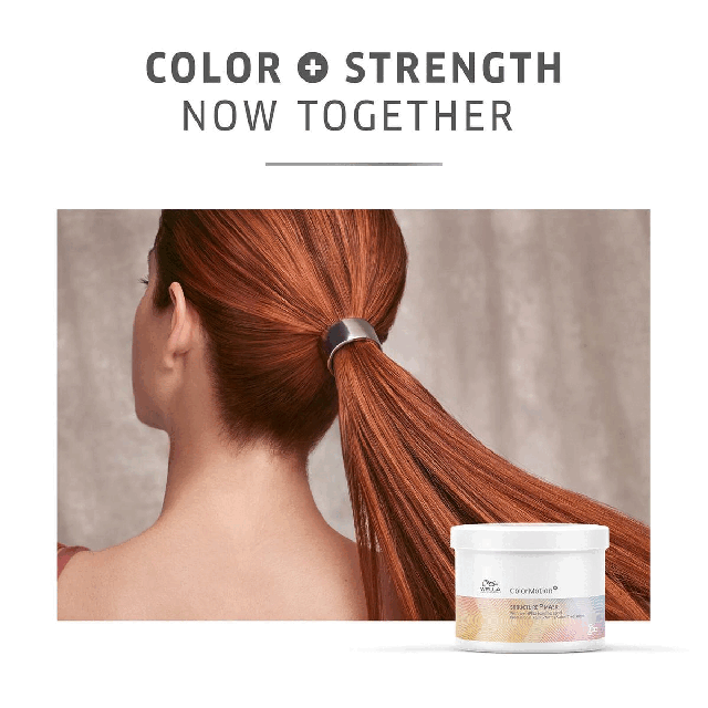Colour + Strength Now Together
Up to 8 weeks colour protection. Week 0, week 4, week 8, auburn hair
Helps to reconstruct inner hair bonds
Before - dark blonde. After professional services - lighter blonde
Find the perfect partner