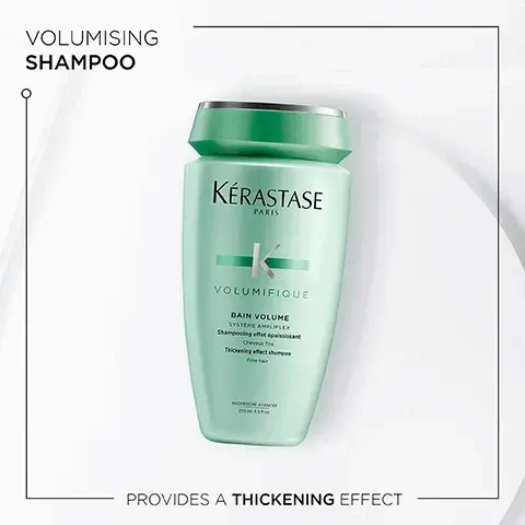 Image 1, Volumising Shampoo, Provides a thickening effect.Image 2, Vplumeifique, gives a long lasting volume effect. Amplifex system formula gives a visible thickening effect to the fibre. Image 3, Resistance, Hovig Etoyan/global professional ambassador- In the quest for our desired style: hair strength and condition can be affected by heat styling and chemical processing. Resistance has a product suitable for all types of damaged hair so makes it my go-to clients seeking stronger looking hair.