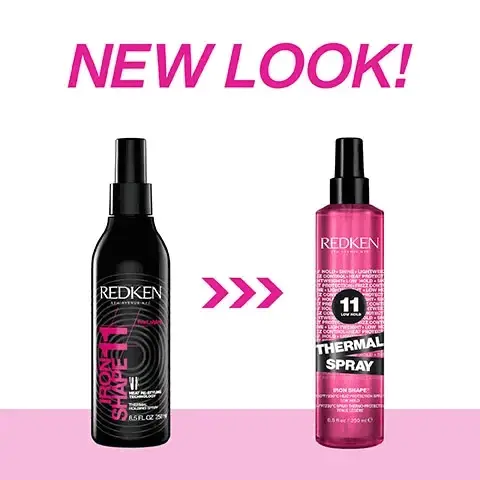 Image 1, new look! Image shows the transition from old to new packaging. Image 2, Lightweight heat protectant spray formulated with cranberry seed oil and ceramides. Image 3, Pro tip- can be applied to both wet and dry hair, giving maximum protection against heat tools. can be re-applied daily to add protection. Image 4, Images showing step by step use of the product. Step 1- Section hair. Step 2- Spray Thermal Spray Low Hold into each section. Step 3- style with hot tool of choice. Image 5, Style confidently- image shows products in the range