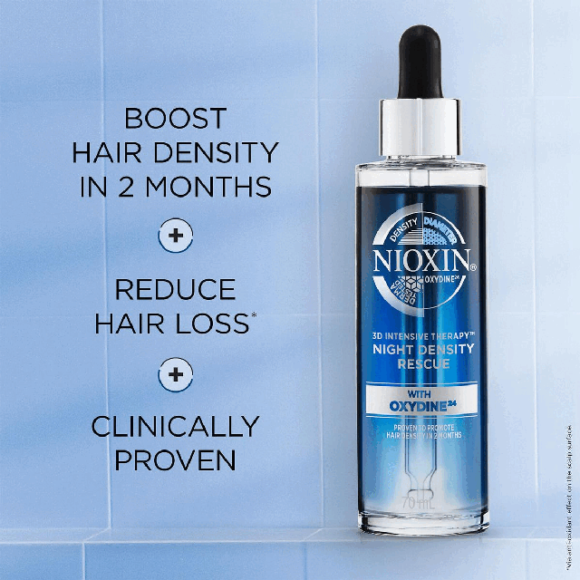 Volume Mousse + Provides Manageable body and hold + helps to style hair into thicker styles How to use Nioxin bodifying foam? A volume mousse for creating thicker hairstyles 1. Shake before use 2. Apply mousse to damp or towel-dried hair and distribute onto hair
3. Dry the hair to get the volume and define the movement Pro thick technology NIOXIN the no1. salon brand for thicker, fuller hair