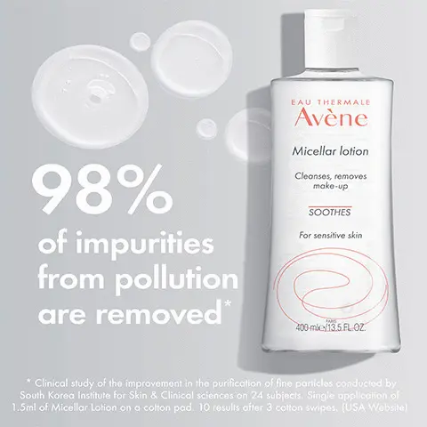 98% of impurities from pollution are removed. Your routine.