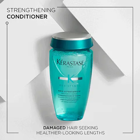Image 1, strengthening conditioner, damaged hair seeking healthier looking lengths. Image 2, extemtioniste, powerful amino acids and ceramides to improve elasticity from root to tip. creatine r is an exclusive complex composed by creatine+ceramide. Image 3, creatine r complex, taurine, maleic acid. Image 4, Resistance, Hovig Etoyan/global professional ambassador- In the quest for our desired style: hair strength and condition can be affected by heat styling and chemical processing. Resistance has a product suitable for all types of damaged hair so makes it my go-to clients seeking stronger looking hair.
