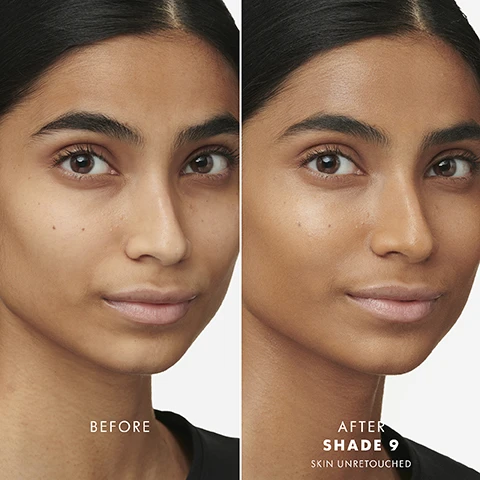 Image 1 - Image shows a side-by-side comparison of a womans face, with the left side labeled BEFORE displaying her natural skin, and the right side labeled AFTER SHADE 9 SKIN UNRETOUCHED showcasing a smoother complexion.
Image 2 - A split-image comparison showing a woman’s face before and after applying makeup; the left side has visible skin imperfections labeled BEFORE, and the right side shows a smoother complexion labeled AFTER SHADE 3 SKIN UNTOUCHED.
Image 3 - Side-by-side image of a young woman showcasing a makeup transformation, with the left side labeled BEFORE showing her natural skin with freckles, and the right side labeled AFTER featuring smoother skin with the text SHADE 1.5 SKIN UNTOUCHED.
Image 4 - A close-up of a woman’s face showing her natural skin, holding a bottle of Giorgio Armani Luminous Silk Foundation; text on the left states 96% agree Luminous Silk Foundation melts well onto the skin upon application* 95% agree Luminous Silk Foundation provides a healthy glow* 93% agree Skin feels hydrated with Luminous Silk Foundation* *Consumer test 116 women.
Image 5 - Image of a bottle of Giorgio Armani Luminous Silk foundation with light beige color, a black cap, and visible text stating ALL-DAY HYDRATION*, SMART PIGMENTS for a natural coverage, and FORMULA INFUSED WITH GLYCERIN Hydrating, making the skin appear smoother and blurs the look of imperfections (wrinkles, fine lines, pimples, visible pores).
Image 6 - Image of three women demonstrating beauty products, featuring Luminous Silk Foundation, Luminous Silk Concealer, and Luminous Silk Cheek Tint with the text LUMINOUS SILK GLOW TRIO PERFECT GLOWY SKIN IN A BOTTLE and product availability details, along with steps for application: STEP 1 Perfect your complexion with the Luminous Silk Foundation, STEP 2 Conceal imperfections including uneven skintone, blemishes and fine lines, STEP 3 Add a healthy flush of colour with our Luminous Silk Cheek Tint.
Image 7 - A model holding a bottle of Giorgio Armani Luminous Silk foundation close to her face, showcasing smooth skin, with text stating 95% agree Luminous Silk Foundation provides a healthy glow and a note about the consumer test of 116 women.
Image 8 - A close-up of a person applying a light foundation or skincare product to their cheek, featuring the text PERFECT, GLOWY SKIN IN A BOTTLE.
Image 9 - Image shows a grid of eight women with various skin tones and undertones labeled by numbers and descriptions, including light with warm undertones, fair with neutral undertones, and light with cool undertones, along with corresponding foundation shade swatches next to each face. Visible text includes fair to light and the numbers 1.5, 2, 3, 3.5, 3.75, 4, 4.25, 4.5, 4.75, 5, 5.1, and 5.2.
Image 91 - A grid of headshots displaying various skin tones labeled with numbers and descriptions, ranging from 5.25 to 9, indicating shades from medium to tan with corresponding undertones such as cool, warm, and neutral.