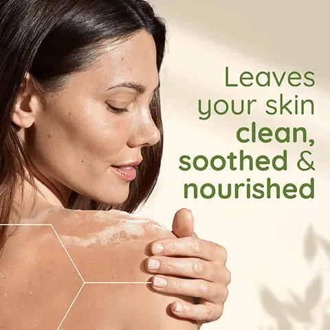 Leaves your skin clean, soothed and nourished. Formula with soothing oat. Suitable for sensitive skin. Dermatologist tested. New look. Bottle made from 50% recycled plastic. Vegan Formula- does not contain animal derived ingredients. 95% biodegradable formula. Soap free.