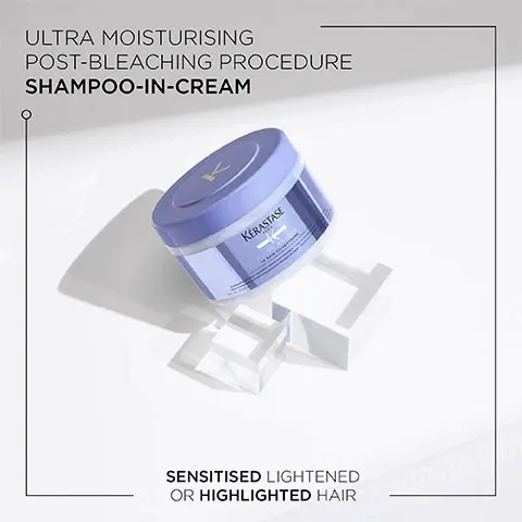 Image 1, Intense conditioning post-bleaching procedure masque, sensitised lightened or highlighted hair. Image 2, Blond Absolu +92% more hydrated hair, +94% stronger hair, 8x visibly shinier hair, instant anti-brass action. Image 3, Before and After Image- Illustration of the anticipated results obtained after applying the products Bain cicaextreme, Bain ultra-violet, Masque cicaextreme, Huile cicaextreme after one use. Results may vary from one individual to another. Image 4, Key Ingredients- Anti-oxidants, Edelweiss Flower, Hyaluronic Acid. Image 5, Blond Absolu- Patrick Wilson, Celebrity Hair Stylist and Kerastase Expert. For most blonde clients, it's a struggle to find a range that is both hydrating and protects your colour. The Blond Absolu Range from Kerastase does both without making the hair feel heavy. It's my go-to for blondes, myself included!