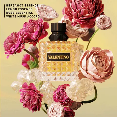 BERGAMOT ESSENCE, LEMON ESSENCE, ROSE ESSENTIAL, WHITE MUSK ACCORD. BORN IN ROMA, SAMBAC JASMINE, CASHERMAN, VANILLA. BORN IN ROMA YELLOW DREAM, LEMON ESSENCE, ROSE ESSENTIAL, WHITE MUSK. BORN IN ROMA CORAL FANTASY, BERGAMOT, JASMIN, GRANDIFLORUM, CEDAR. BORN IN ROMA GREEN STRAVAGANZA, LAPSANG SOUCHONG TEA ACCORD, JASMINE ABSOLUTE, VANILLA EXTRACT. 30ml, 50ml, 100ml.