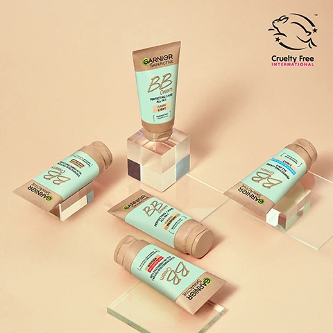 Image 1, cruelty free international leaping bunny. Image 2, New tube integrating cardboard.