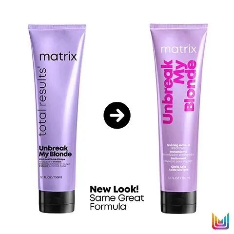 Image 1, new look same great formula. Image 2,3x Stronger Hair* Reviving leave-in treatment for lightened hair Helps strengthen hair Adds softness + shine Using a system of Unbreak My Blonde shampoo, and leave-in 6 times Image 3,Unbreak My Blonde Revives damaged, over-processed hair and reduces breakage for 3x stronger hair* Strengthen Restore Strengthening Shampoo Strengthening Conditioner Leave-In Treatment Using a system of Unbreak My Blonde shampoo, conditioner, and leave-in 6 times vs. non-conditioning shampoo Revive