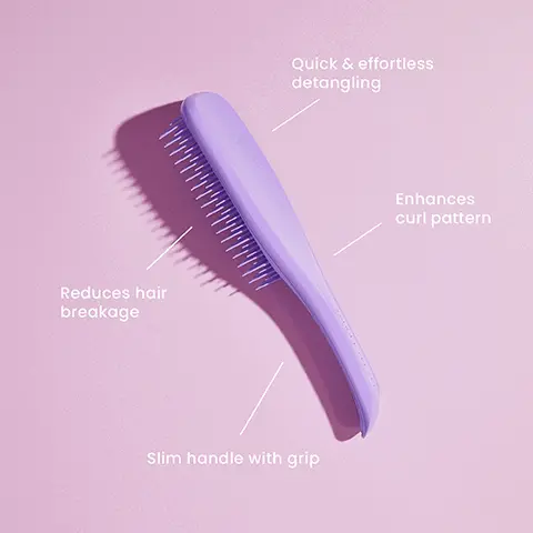 Image 1,  Reduces hair breakage Quick & effortless detangling Slim handle with grip Enhances curl pattern Image 2,  6.1 in 2.1 in The Ultimate Detangler Mini Great for small hands 8.7 in 2.6 in The Naturally Curly Great for Tight Curls & Coils 9.3 in ་ 3.1 in The Ultimate Detangler Large Great for Thick & Curly Hair Types