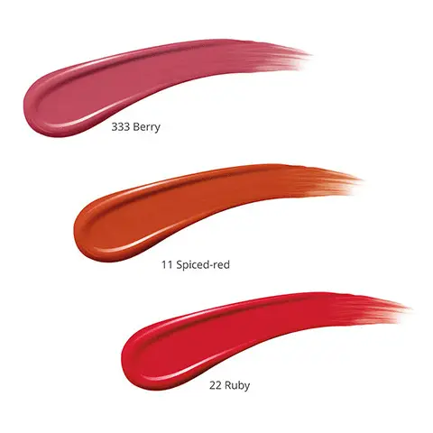 Lip Balm trio swatches. Models wearing shades.