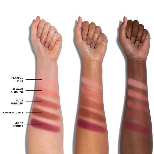 Playful Pink,Always Blushed,Nude Pursued, Copper-Tunity, Juicy Secret