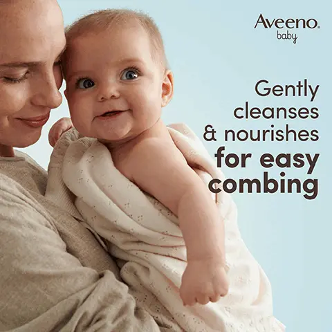 Gently cleanses & nourishes for easy combing. To nourish baby's fine hair & scalp, without drying. With natural oat extract. THE POWER OF OAT FOR BABY'S DELICATE SKIN. For daily use on normal & delicate skin. PAEDIATRICIAN & DERMATOLOGIST TESTED. Tear-free. Formula free from parabens, sulphates, soap & dyes. Gentle fragrance. 4.8 out of 5 stars. 96% would recommend AVEENO Baby 2-in-1 Shampoo & Conditioner, Home Tester Club Survey, 200 participants, 2023.