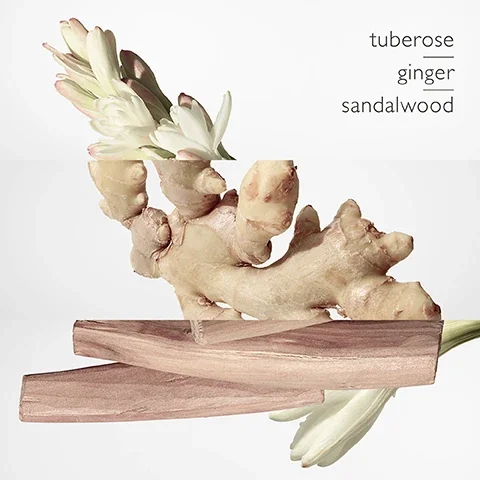 key scents = tuberose, ginger and sandalwood.
