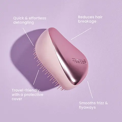 Quick & effortless detangling,Travel-friendly with a protective cover, Reduces hair breakage, Smooths frizz & flyaways. Before and after.