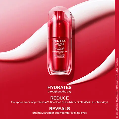 Image 1, hydrates throughout the day. reduced the appearance of puffiness, fine lines and dark circles in just a few days. reveals brighters, stronger and younger looking eyes. Image 2, heart leaf extract stimulates the vital flow. B-blucan and fermented roselle extract, both 10 times more concentrated, boost the activity of two key defensive cells. Image 3, heaviness and friction from daily makeup? Image 4, defend, cleanse clarifying cleansing foam, defend ultimine power infusing concentrate strengthen for face, strengthen for eyes, ultimate eye new formula