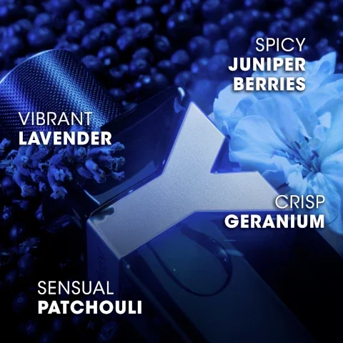 spicy juniper berries, vibrant lavender, crisp geranium, sensual patchouli
