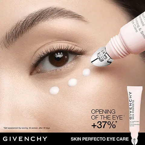 Image 1, opening of the eye +37%. Image 2, eye care vitamin C boosts radiance, pink pomelo hydrates skin, 97% natural origin ingredients, pink pepper energizes skin. Image 3, 24 hour hydration, 97% natural origin ingredients, +37% opening of the eye, +33% ski firmness, -30% signs of fatigue. Image 4, step 1: prepares and refine skin texture, step 2 revitalise and firm eye contour, step 3: boost rosy aspect and radiance. Step 4: fortify and moisturise, protect and refine skin texture and step 5: broad spectrum protection