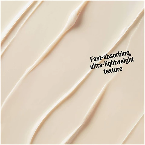 Image 1, fast absorbing ultra lightweight texture. image 2, 96% saw visible anti-aging results over time. based on 96% agreement after continuous use in a consumer study image 3, for all skin types including sensitive skin