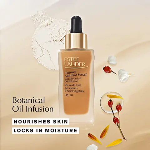 Botanical Oil Infusion nourishes skin, locks in moisture. Improves the look of skin even after you remove it. Before and after