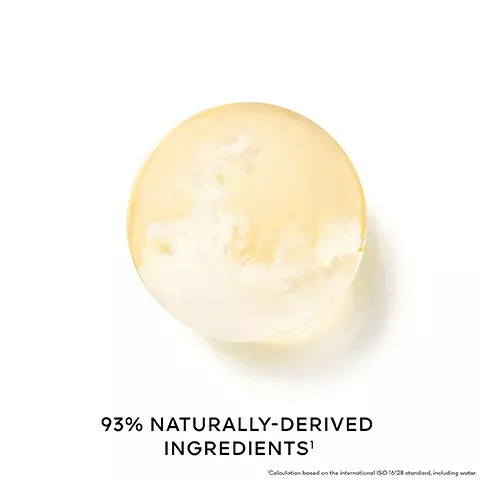 Image 1, 93% NATURALLY-DERIVED INGREDIENTS' Calculation based on the international ISO 1628 standard, including water. Image 2, 8 MARKS OF SKIN CLARITY CORRECTED IN 8 WEEKS' ABEILLE ROYALE DOUBLE CLARY&REAR ESSENCE CONCENTR DECLA GUERLAIN PARIS Clinical evolution by dermatologist, women, China, 2 applications per day after 8 weeks. Image 3, LUMINOSITY +30% SMOOTHNESS' +35% PORES1 -36% GRAIN FINENESS' +33% BOUNCY SKIN' +24% WRINKLES' -30% ELASTICITY +21% FIRMNESS +22% ABEILLE ROYALE GUERLAN Clinical evolution by dermatologist women, China, 2 opplications per day after 8 weeks. Image 4, DYNAMIC BLACKBEE REPAIR TECHNOLOGY BLACK BEE HONEY FROM OUESSANT ISLAND THREE HONEYS FROM UNSPOILT ISLAND EXCLUSIVE ROYAL JELLY Image 5, BRIGHTNESS ACTIVATING CONCENTRATE WHITE HONEY VITAMIN C AHA