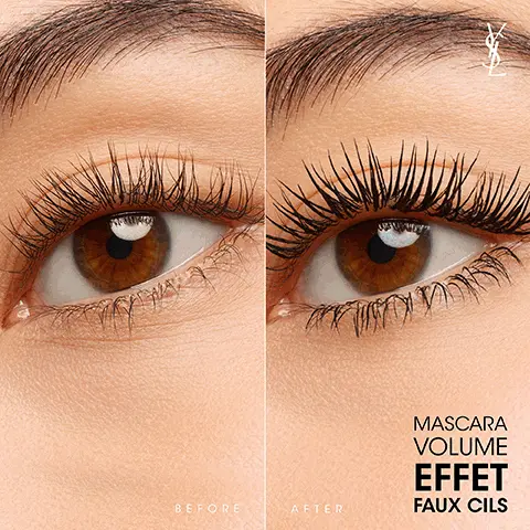 Before. After. Mascara Volume Effet Faux Cils. Mascara Volume Effet Faux Cils High Density Black.