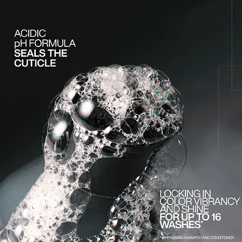 ACIDIC pH FORMULA SEALS THE CUTICLE LOCKING IN COLOR VIBRANCY AND SHINE FOR UP TO 16 WASHES WHEN USING SHAMPOO AND CONDITIONER Image 2, INVISIBLE SHIELD TECHNOLOGY REDKEN 5TH AVENUE NYC acidic color gloss heat protection treatment soin thermo-protecteur repaction&color senghorm briance of prolige la cour duceret regimen folgamme pour acred & god hr theveux corset méchés ACIDIC SHINE COMPLEX pH 4.5-5 ADVANC PH 13X SMOOTHER HAIR* 230°C HEAT PROTECTION "ACIDIC COLOR GLOSS LEAVE-IN VS NON-CONDITIONING SHAMPOO Image 3, HOW TO USE ACIDIC COLOR GLOSS 1. SHAMPOO & RINSE. 2. APPLY TREATMENT TO TOWEL-DRIED HAIR FROM MID-LENGTHS TO REDKEN acidic color gloss ENDS* MINUTES. LEAVE ON FOR 5 PH ADVANCED RINSE. 35-4.5 TECHNOLOGY 3. APPLY CONDITIONER FROM MID-LENGTHS TO ENDS TO LOCK IN MOISTURE. RINSE. 4. SPRAY LEAVE-IN LIBERALLY TO DAMP HAIR, THEN STYLE. Image 4, BEFORE AFTER BOOST COLOR VIBRANCY FOR UP TO 16 WASHES USING ACIDIC COLOR GLOSS SHAMPOO & CONDITIONER Image 5, REDKEN REDKEN REDKEN REDKEN 1 2 3 4 CLEANSE GLOSS CONDITION LEAVE-IN & PROTECT Image 6, Ø + LEAVE-IN HEAT PROTECTANT SPRAY OKL AVENUE N image 7, glass like shine for up to 3 days. before and after. look ceeatedusing redken SEQ (redken salon only service) and acidic color gloss. consumer test using acidic colour gloss system. image 8, customer review = bye bye dull hair. love this product as someone who over uses heat producing tools, this is the best leave in heat protection spray i've used. applied after using the other products in the range, i felt like a million dollars. received the product to try from marie claire beauty drawer, feb 2024.