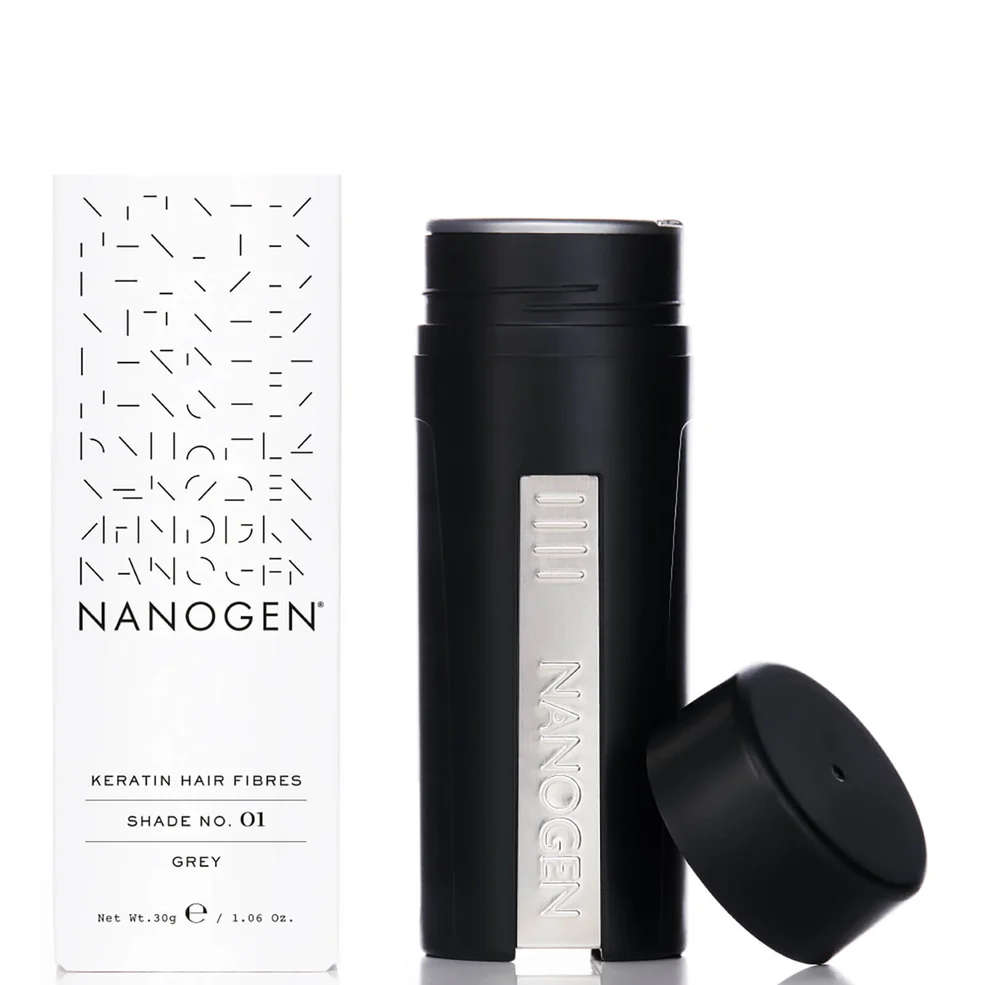Nanogen Hair Thickening Fibres Grey (30g) Image 1