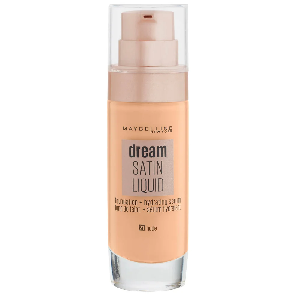 Maybelline Dream Satin Liquid Foundation with Hydrating Serum 30ml (Various Shades) Image 1