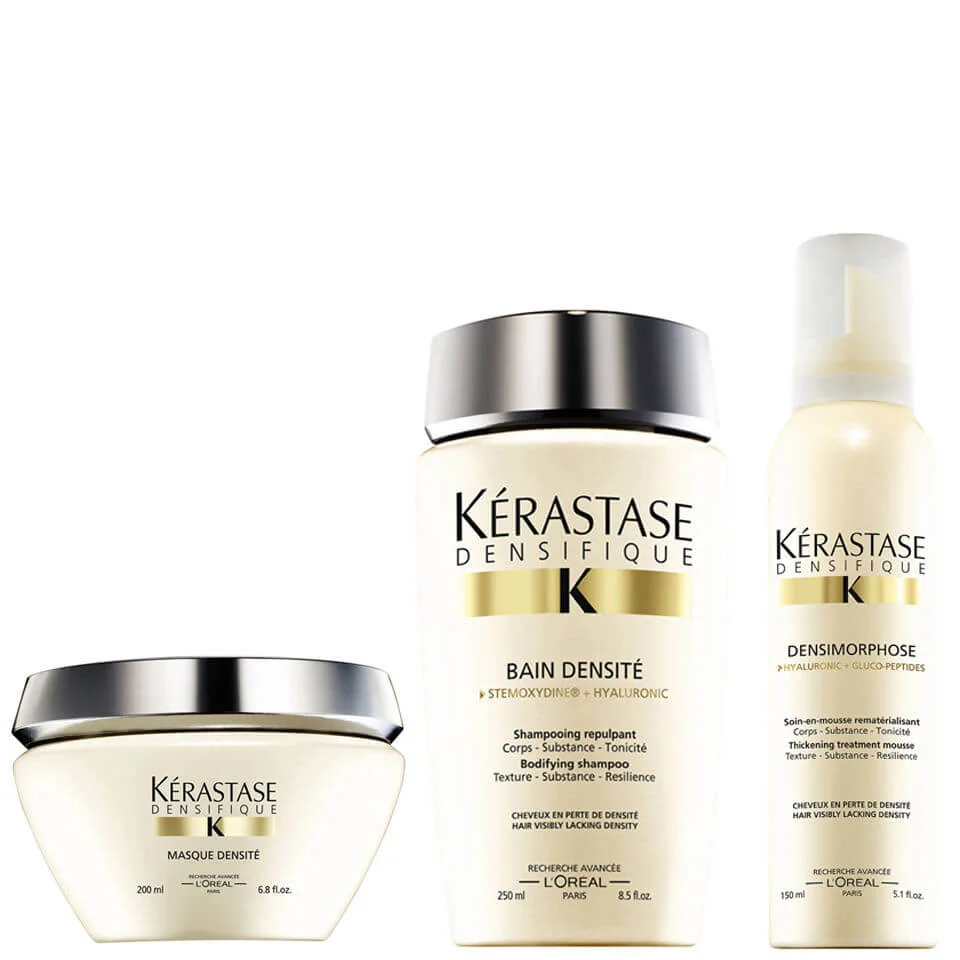 Kérastase Densifique Bain Densite (250ml) Masque Densite (200ml) and Mousse Densimorphose (150ml) Image 1