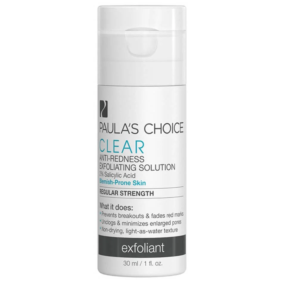 Paula's Choice Clear Regular Strength Anti-Redness Exfoliating Solution with 2% Salicylic Acid - Trial Size (30ml) Image 1