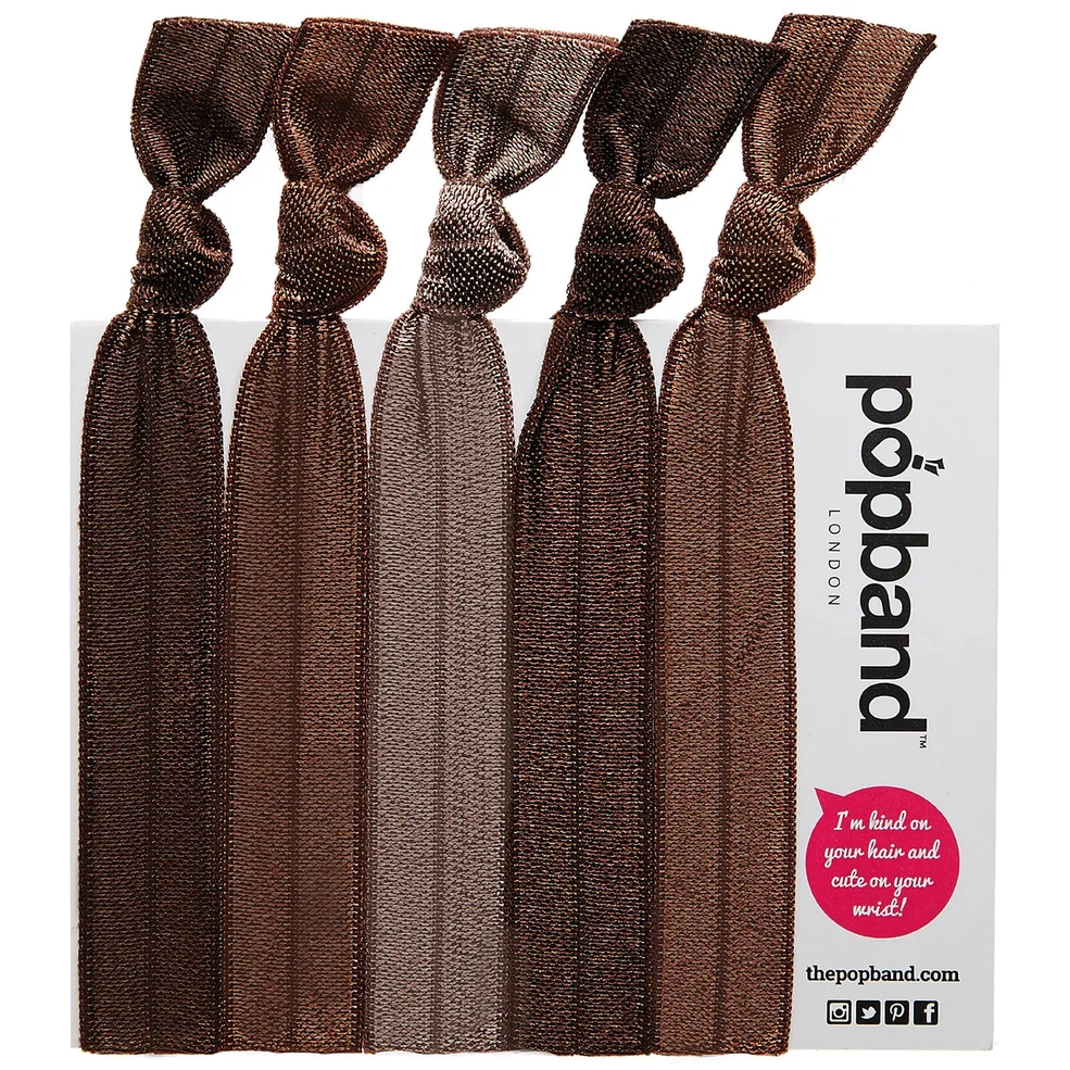 Popband London Hair Ties - Cocoa Image 1