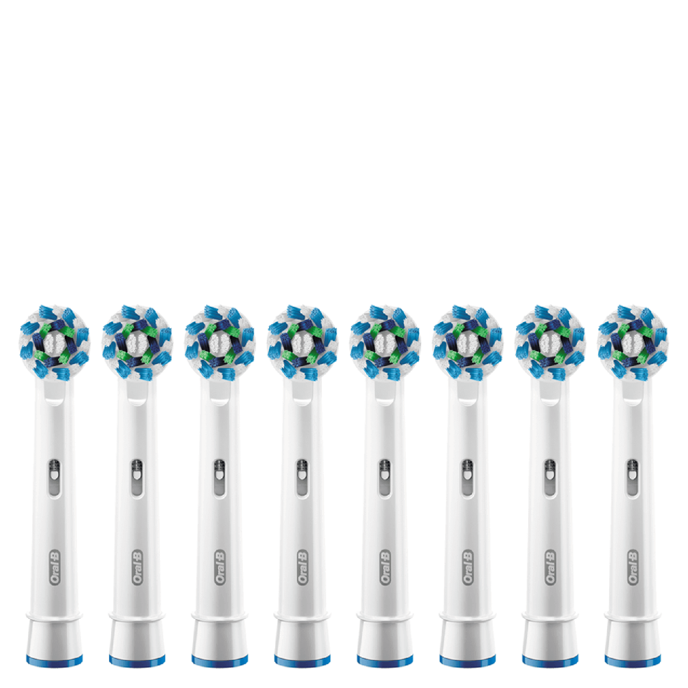 Oral B Cross Action Replacement Toothbrush Heads (8 Pack) Image 1
