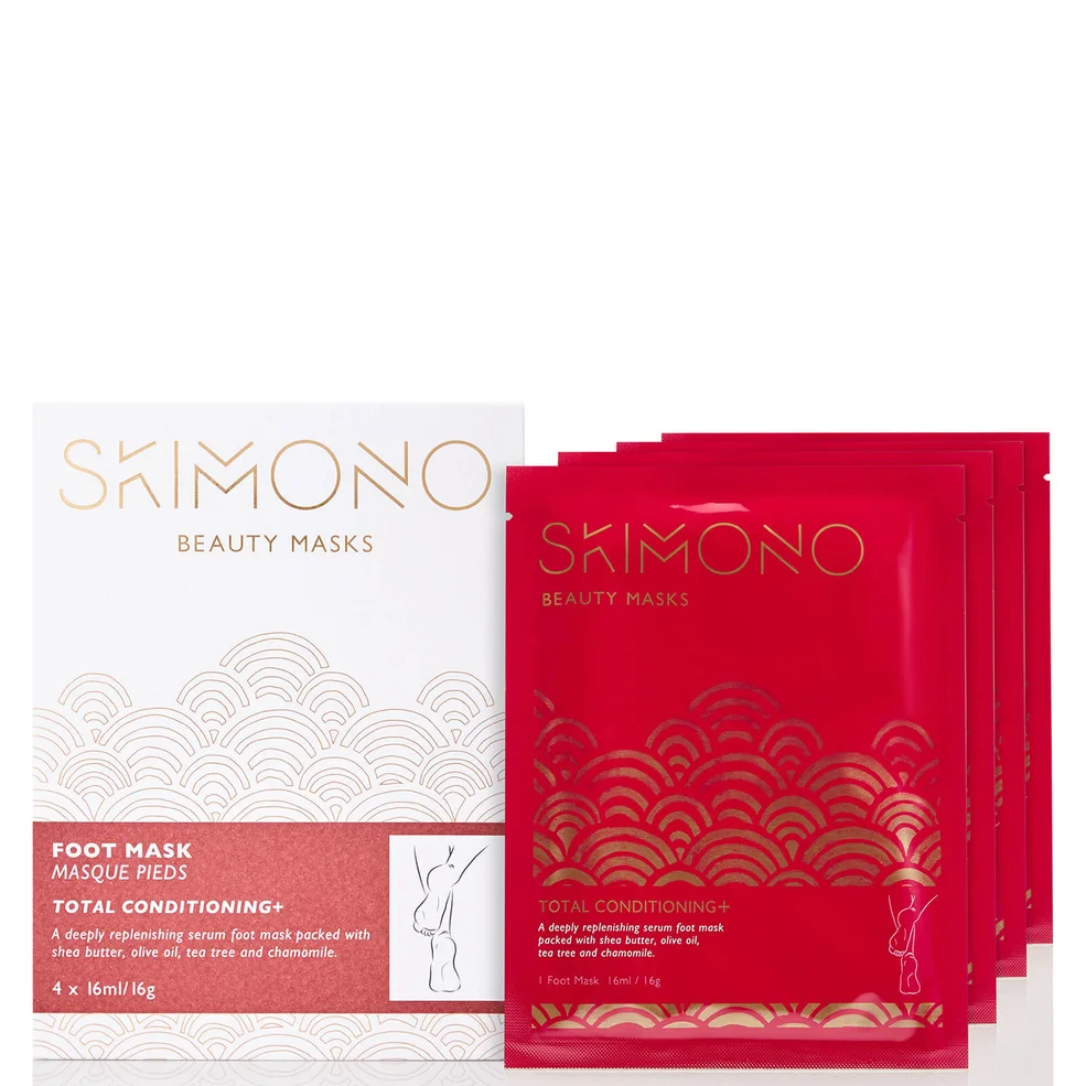 Skimono Beauty Foot Mask for Total Conditioning 4 x 16ml Image 1