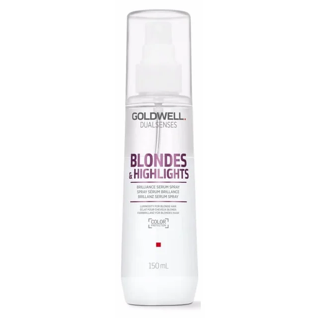 Goldwell Dualsenses Blonde And Highlights Anti-Yellow Serum Spray, For Luminosity & Neutralising Unwanted Yellow Tones 150ml