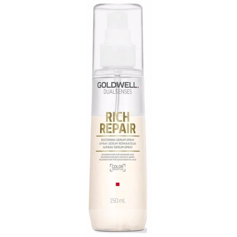 Goldwell Dualsenses Rich Repair Restoring Serum Spray For Dry To Severely Damaged Hair, With Heat Protection 150ml Image 1