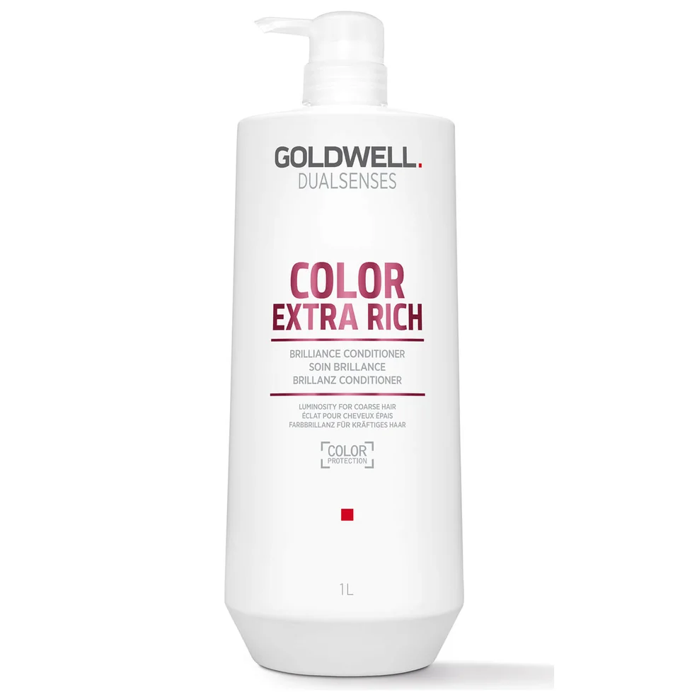 Goldwell Dualsenses Color Extra Rich Brilliance Conditioner 1000ml (Worth £85) Image 1