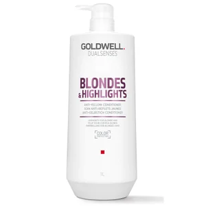 Goldwell Dualsenses Blonde and Highlights Anti-Yellow Conditioner 1000ml (Worth £85) - Size 1000ml