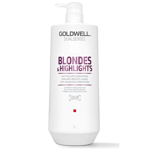 Goldwell Dualsenses Blonde and Highlights Anti-Yellow Conditioner 1000ml (Worth £85)