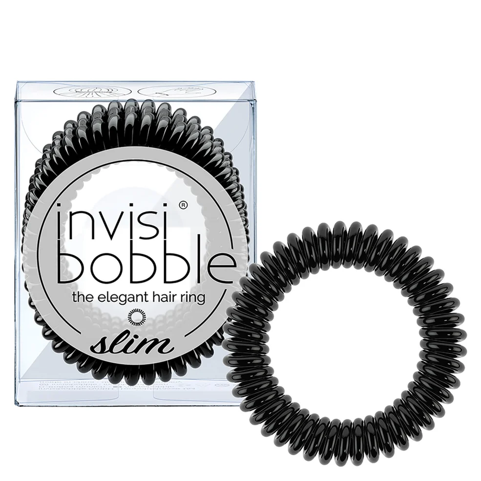 invisibobble Slim Hair Tie - True Black Image 1