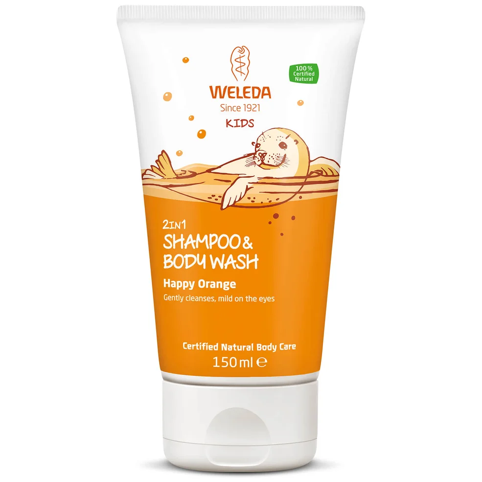 Weleda Kids 2 in 1 Wash 150ml - Happy Orange Image 1