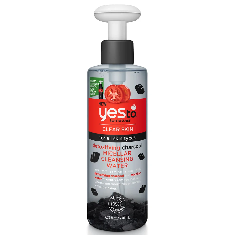 yes to Tomatoes Detoxifying Charcoal Micellar Cleansing Water 230ml Image 1