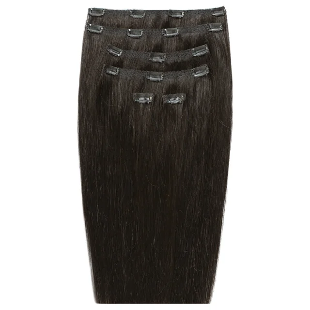 Beauty Works 18" Double Hair Set Clip-In Extensions - Raven 2