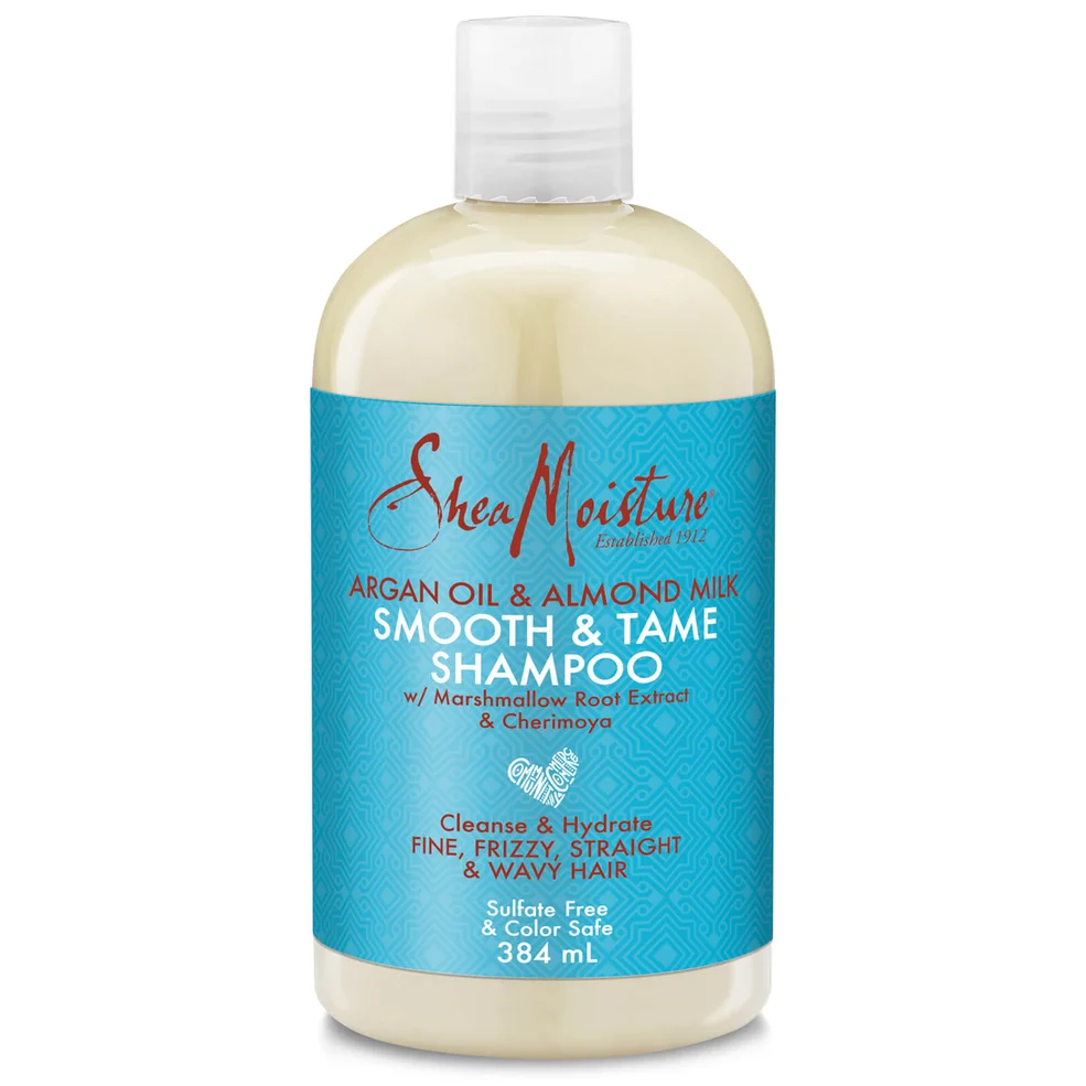 Shea Moisture Argan Oil and Almond Milk Shampoo 384ml Image 1