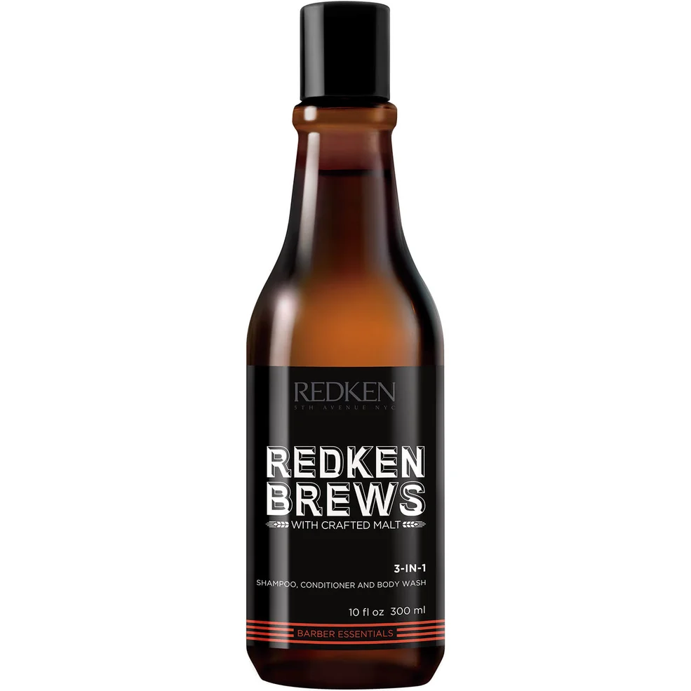 Redken Brews 3-in-1 Shampoo 300ml Image 1