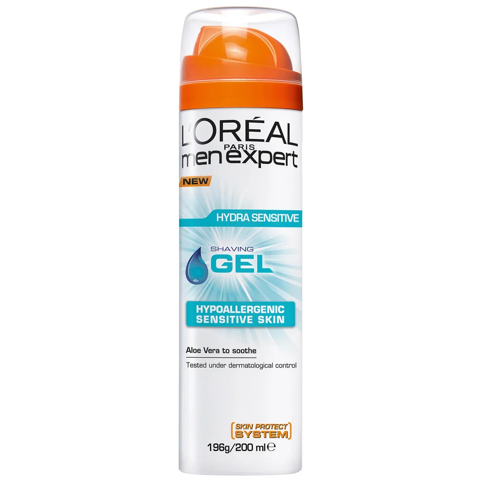 L'Oréal Paris Men Expert Hydra Sensitive Shaving Gel 200ml Image 1
