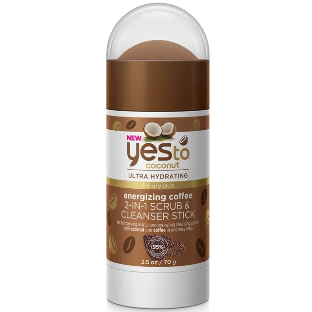 yes to Coconut & Coffee 2-in-1 Scrub & Cleanser Stick 70g