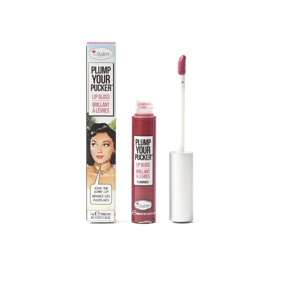 theBalm Plump Your Pucker Lip Gloss (Various Shades) Image 1