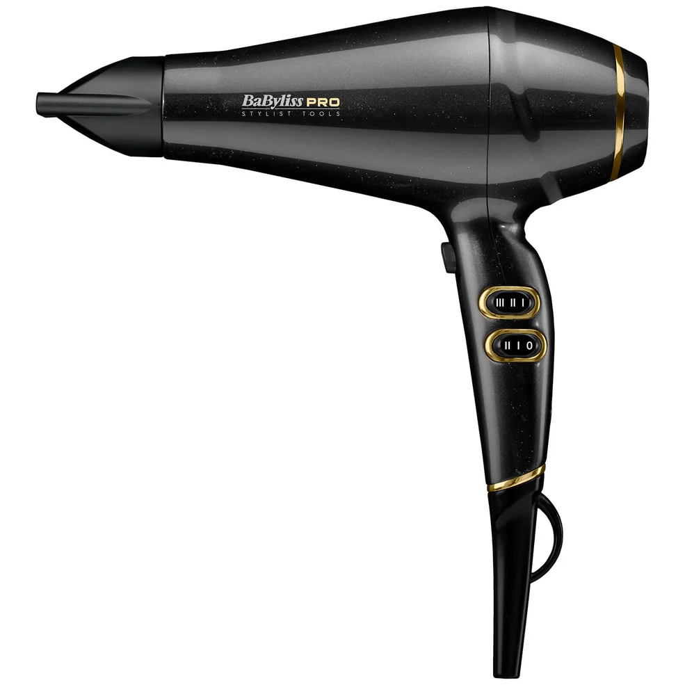 BaByliss PRO Keratin Lustre Hair Dryer - Black Shimmer Image 1