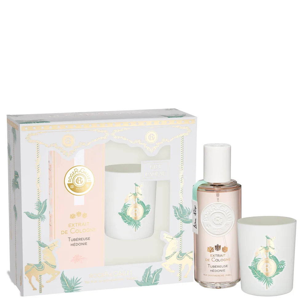 Roger&Gallet Extrait de Cologne Tubéreuse Hédonie and Candle Coffret Image 1