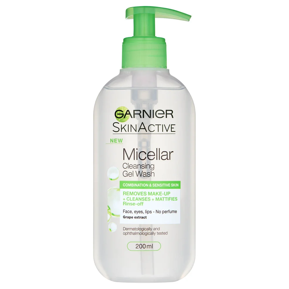 Garnier Micellar Gel Face Wash Combination Skin 200ml Image 1